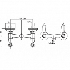 Cezares Смеситель FIRST-DS-02-Bi для душа – фотография-3